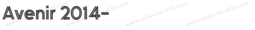 Avenir 2014字体转换